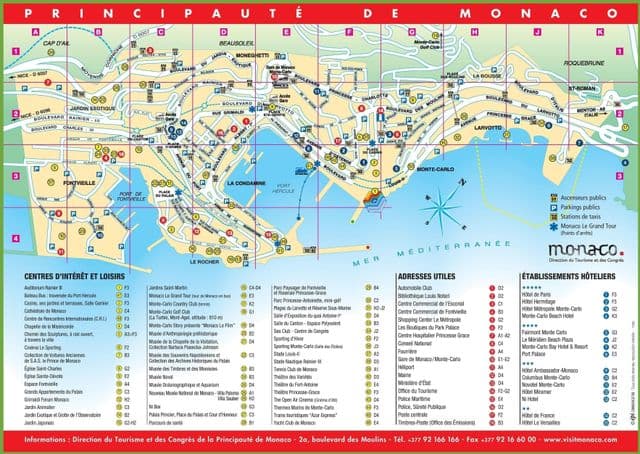 Mappa dei luoghi di Monaco