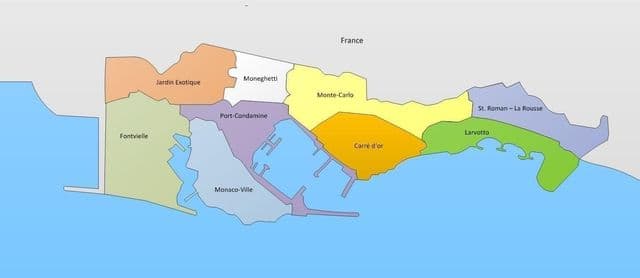 Mappa dei quartieri di Monaco