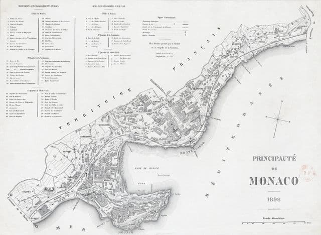 Mappa storica di Monaco
