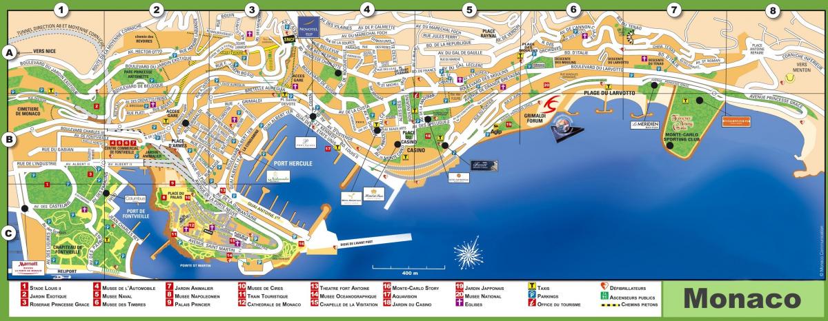 Mappa del centro di Monaco